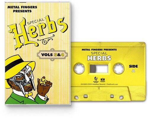 MF Doom "Metal Fingers Presents: Special Herbs Vol. 3 &amp; 4" (Yellow Color) - Cassette