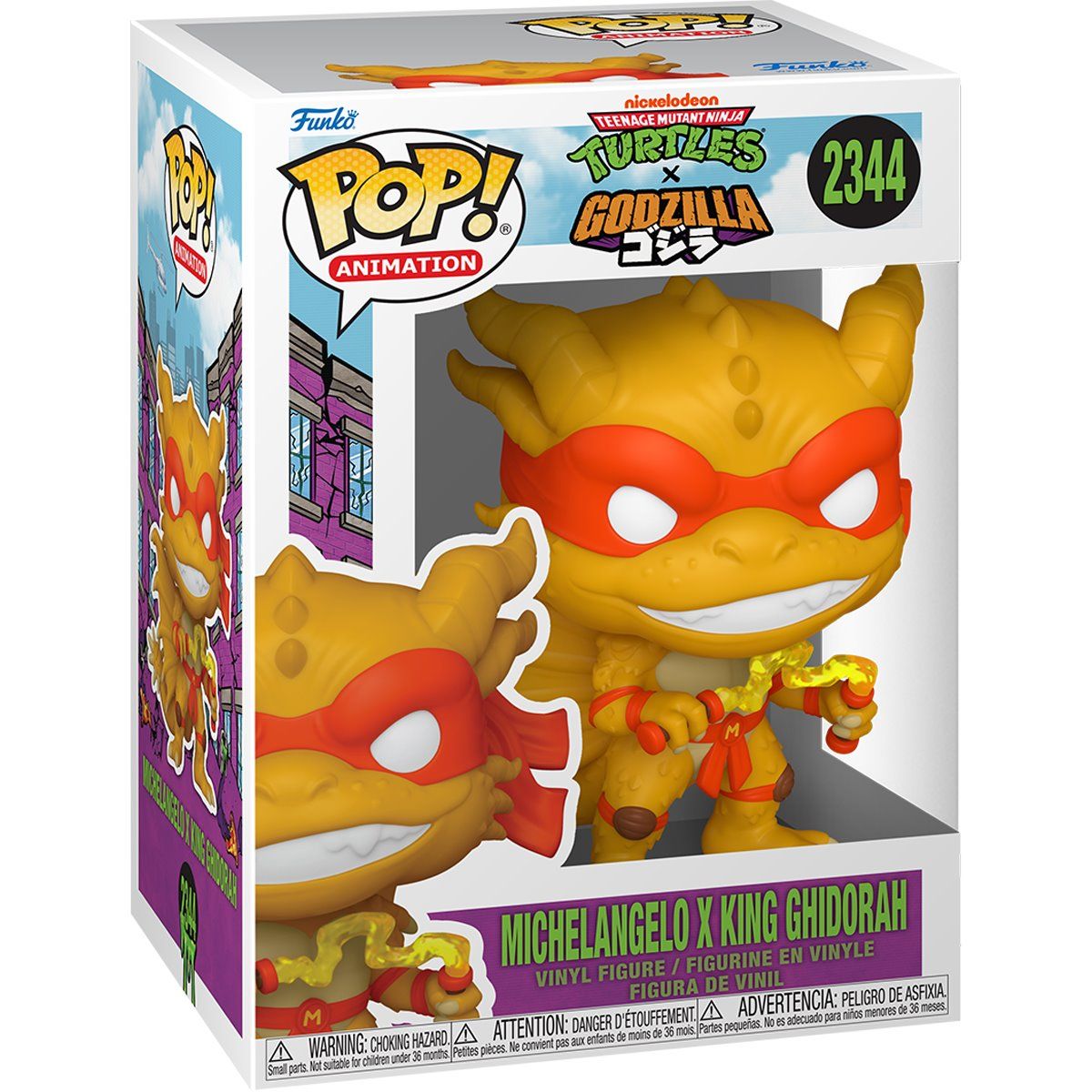 TMNT X Godzilla Michelangelo x King Ghidorah Funko Pop! Vinyl Figure #2344
