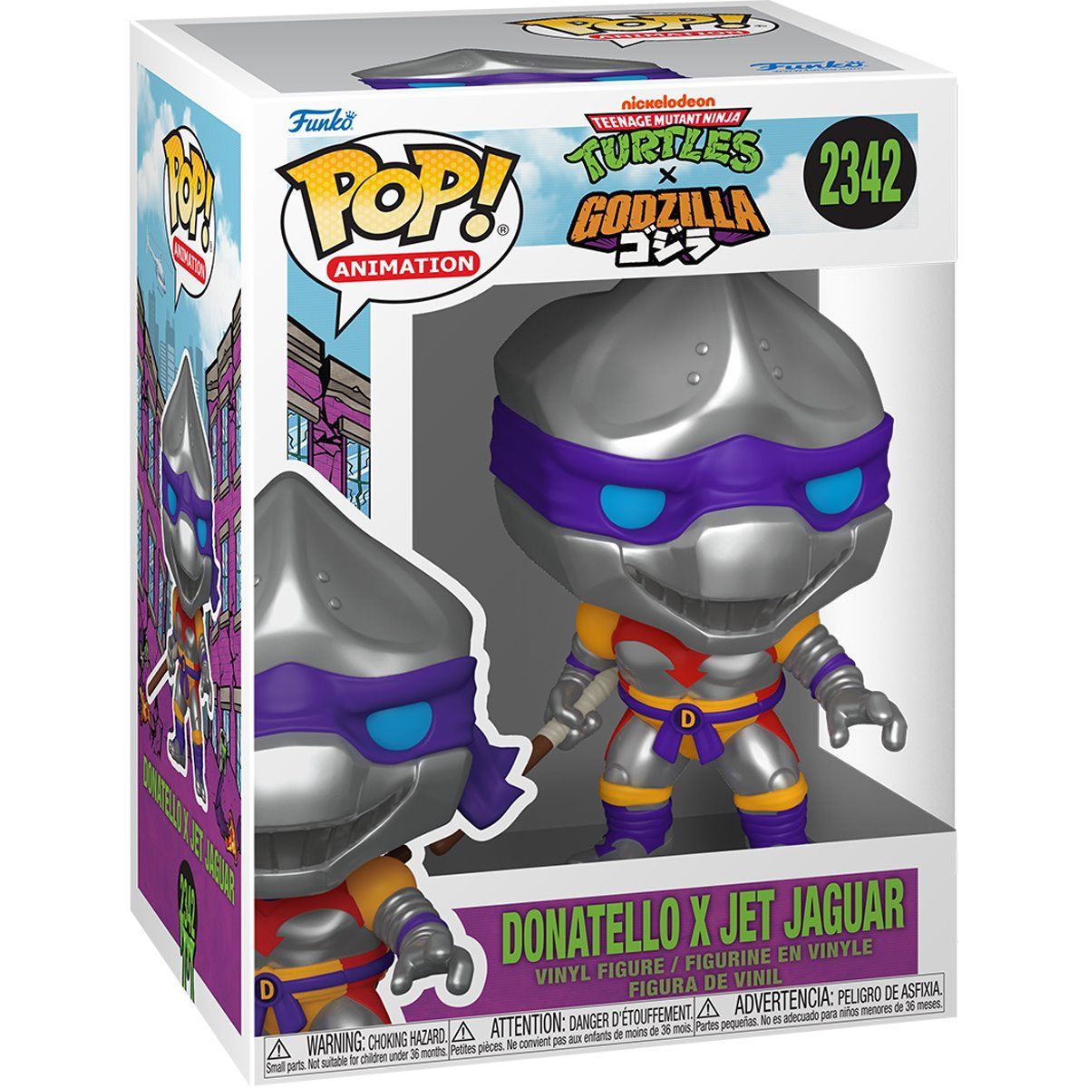TMNT X Godzilla Donatello x Jet Jaguar Funko Pop! Vinyl Figure #2342