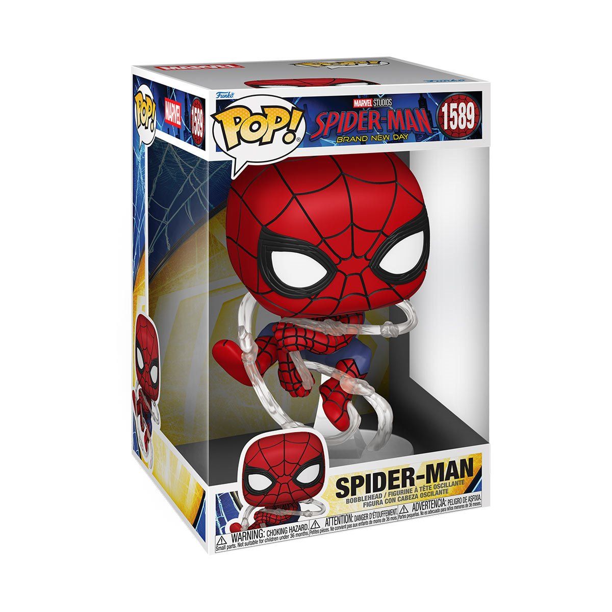 Spider-Man: Brand New Day Swinging Jumbo 10-Inch Funko Pop! #1589