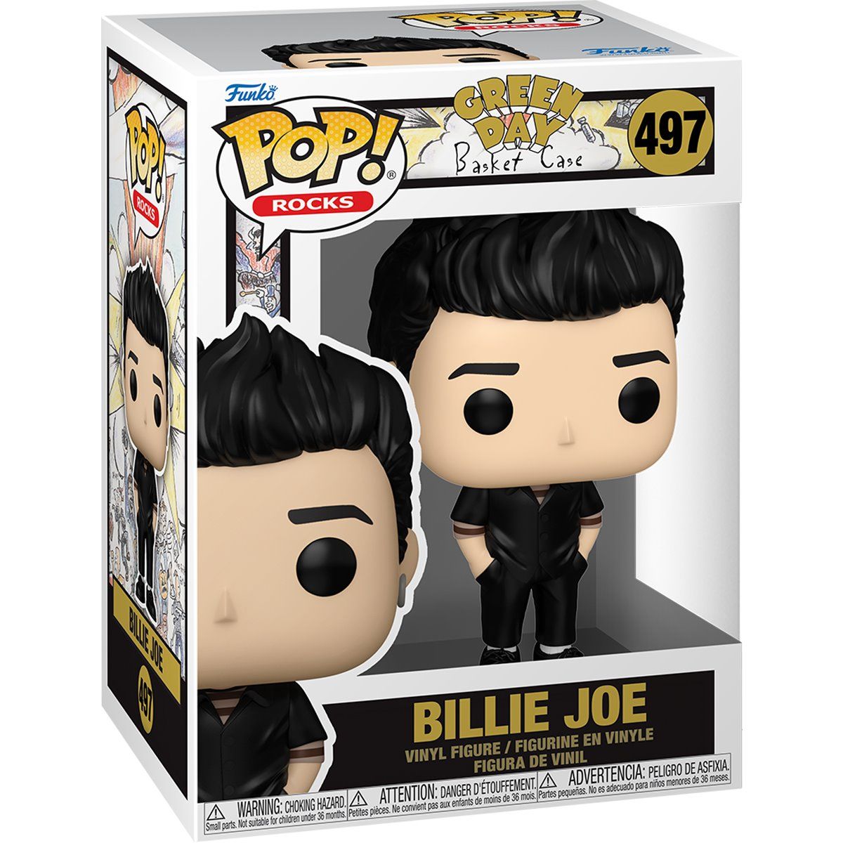 Green Day Billie Joe (Basket Case) Funko #497, Variant: Standard
