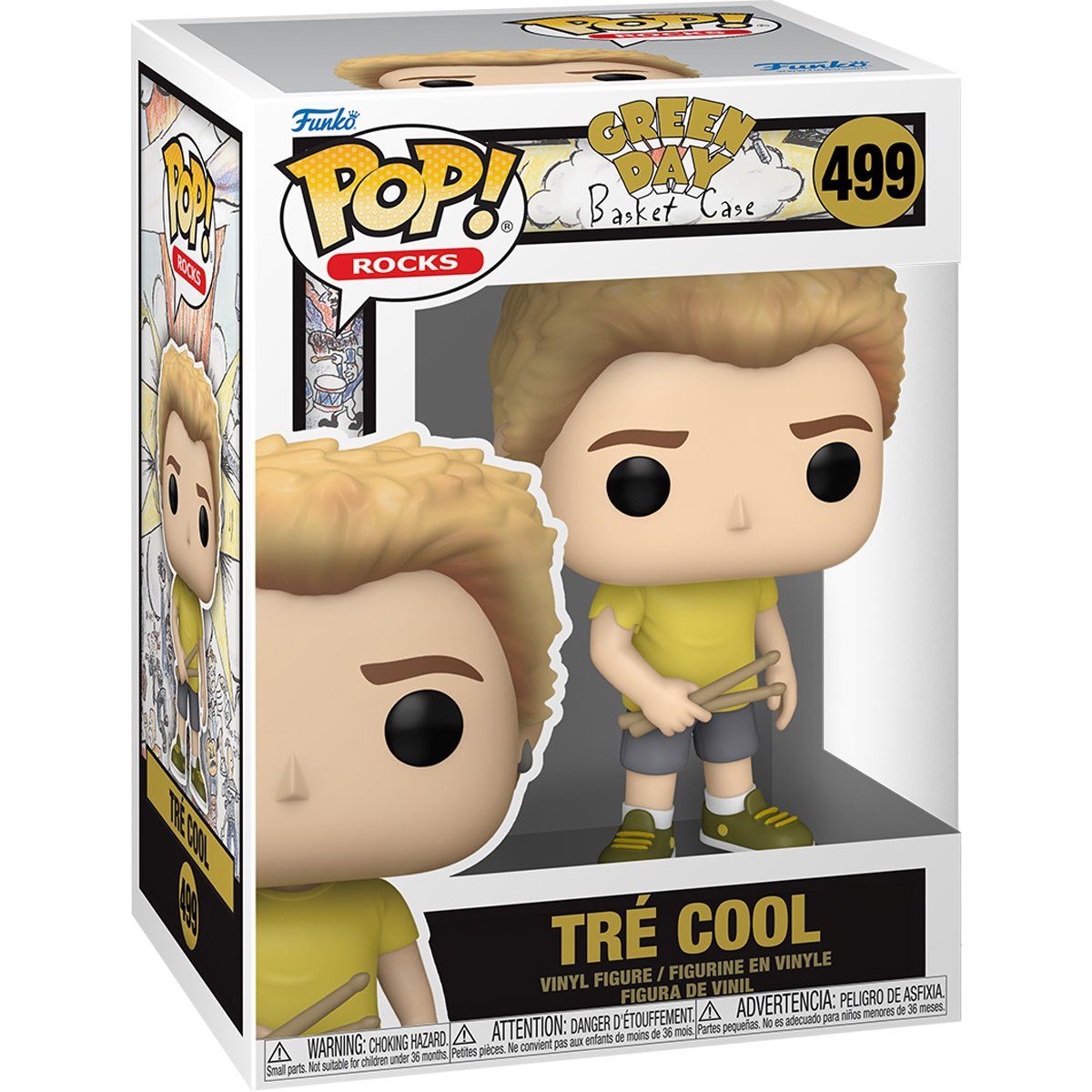 Green Day Tre Cool (Basket Case) Funko #499, Variant: Standard
