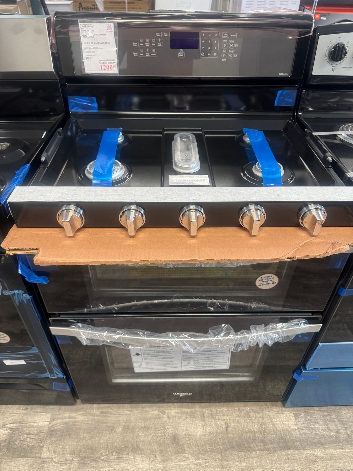 Whirlpool 6.0 Gas Double Oven