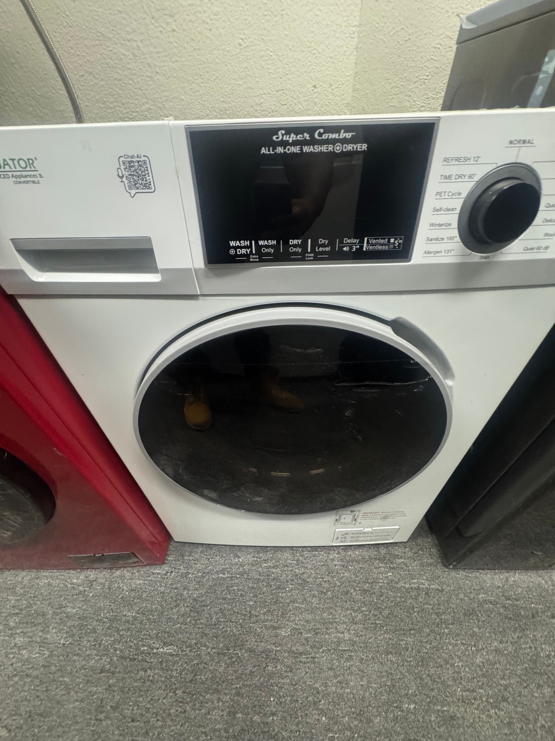Equator all in one washer/Dryer apt size