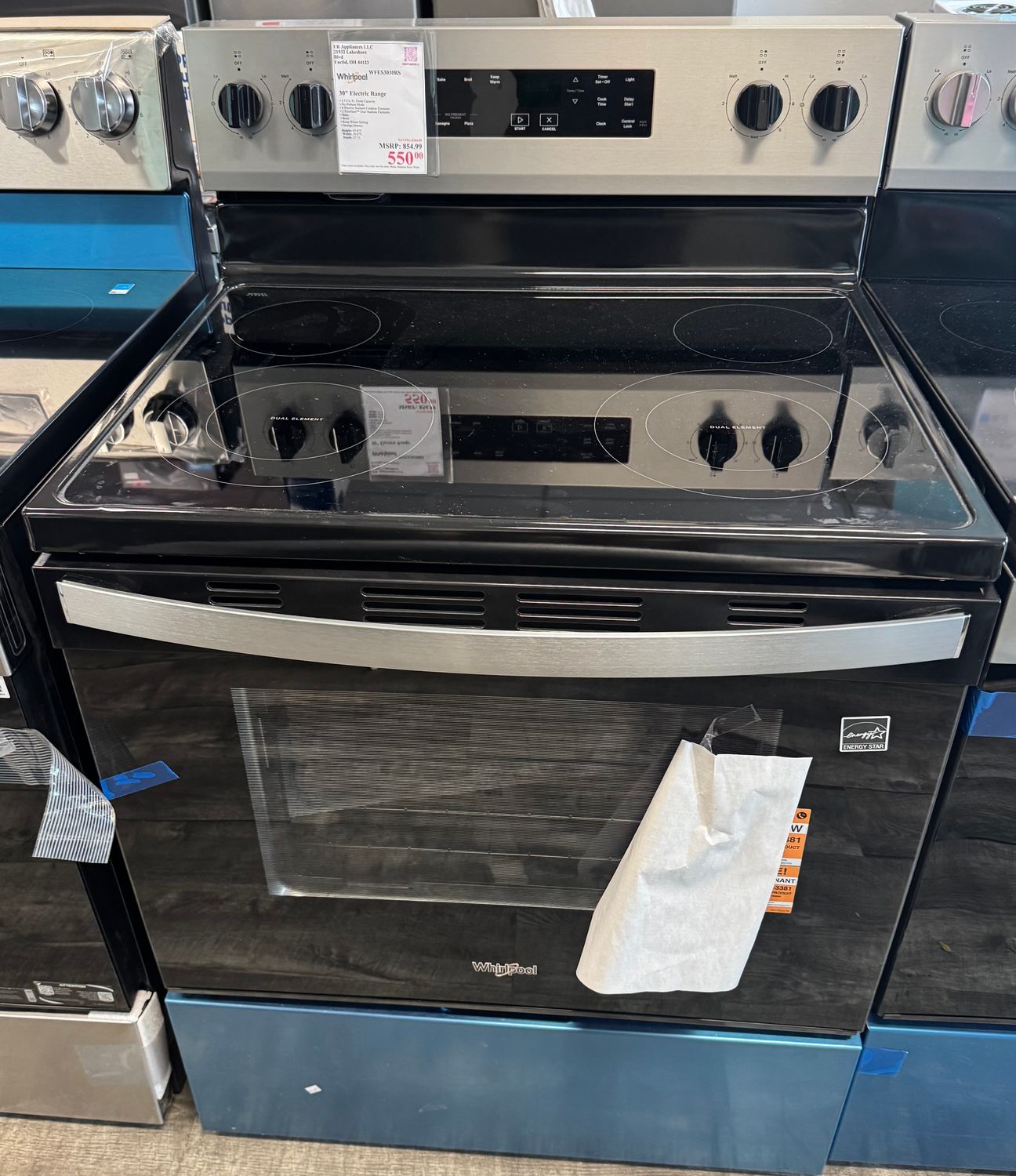Whirlpool 30" Electric Range