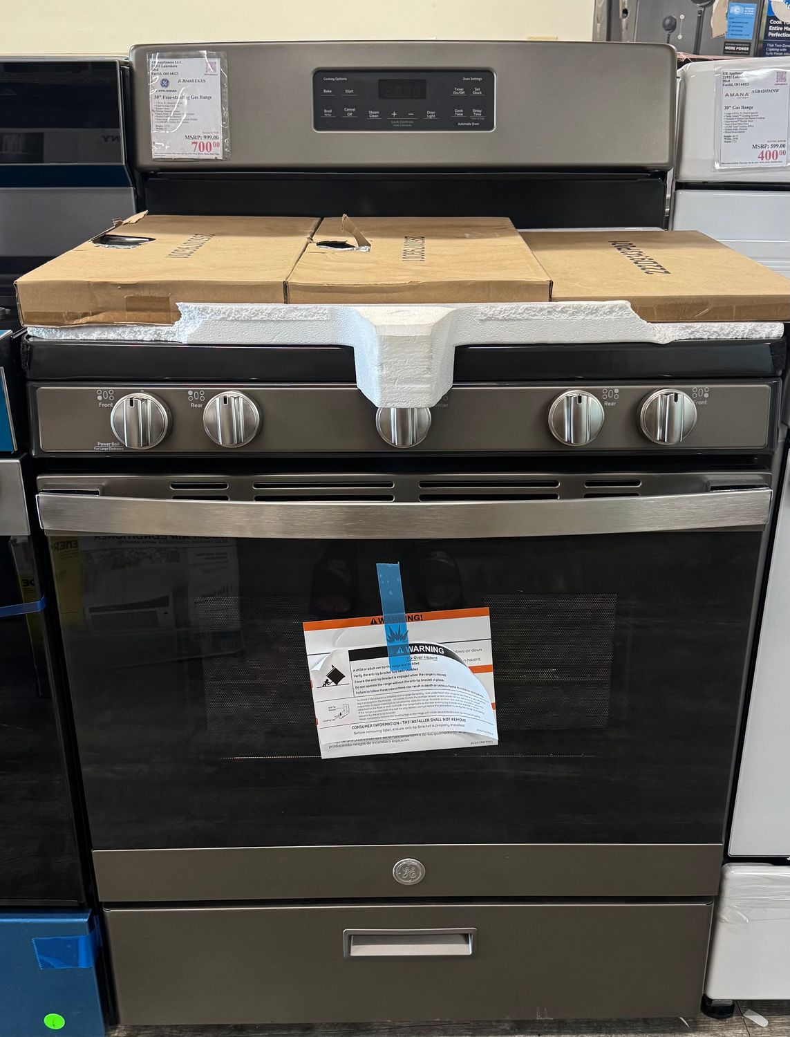 GE 30" Free-standing Gas Range