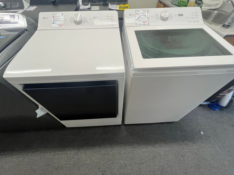 LG Top Load Washer & Electric Dryer