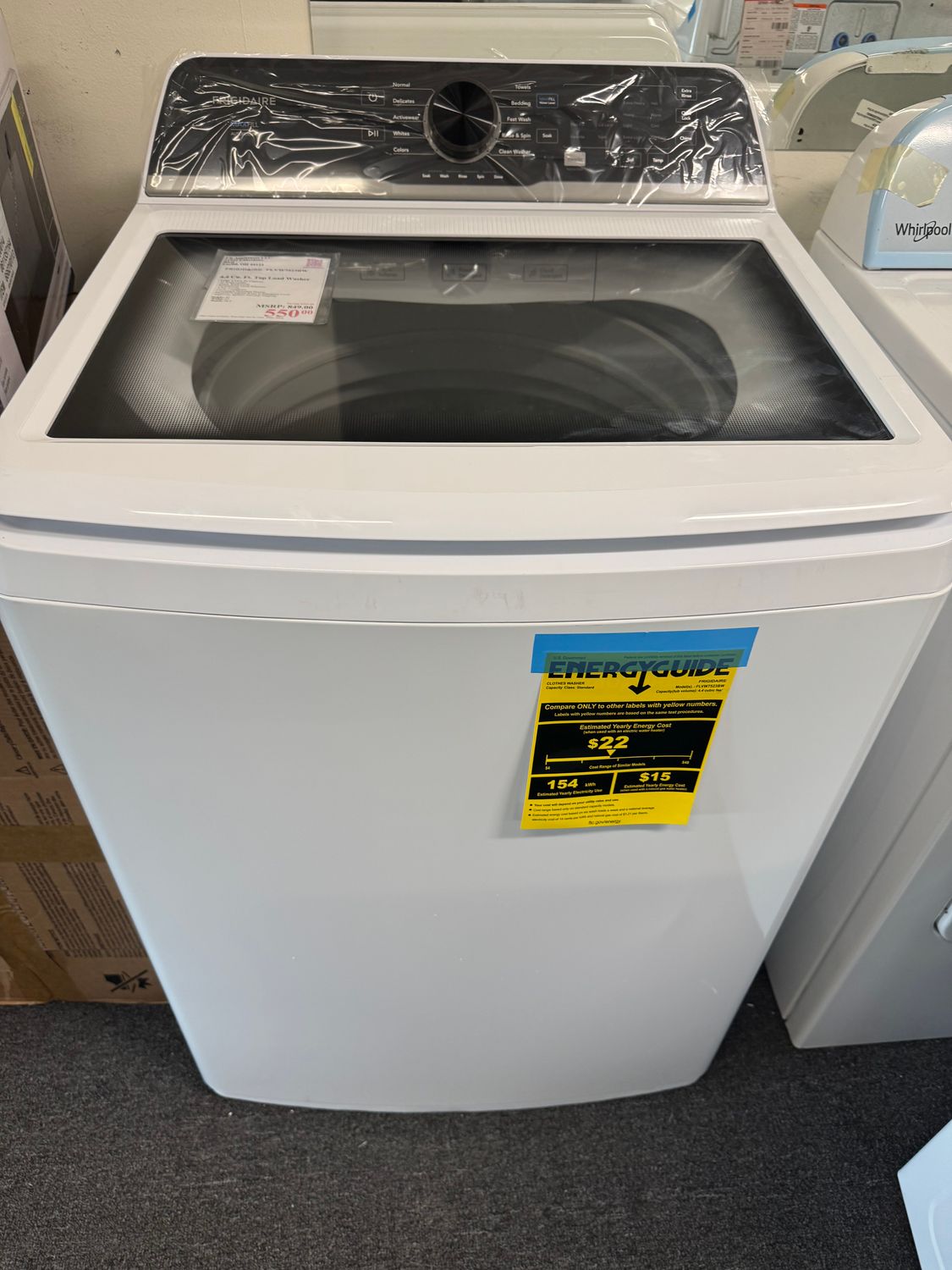 Frigidaire 4.4 Cu. Ft. Top Load Washer