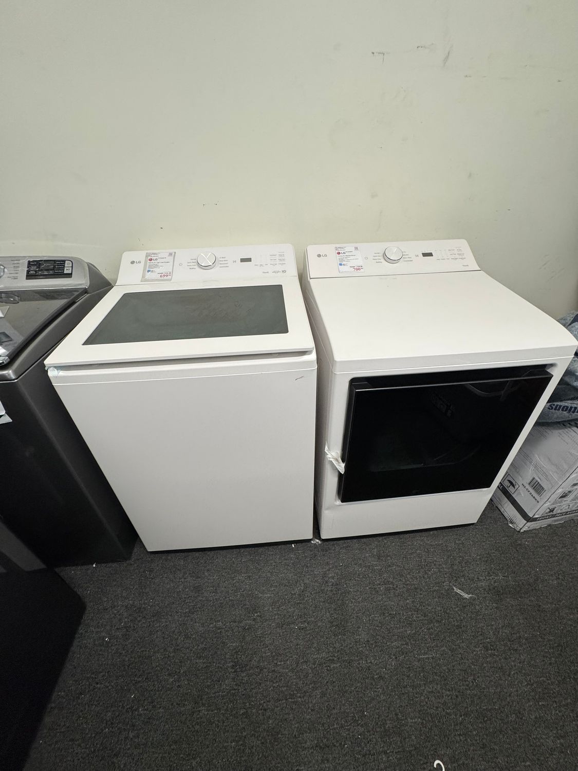LG Top Load Washer/Electric Dryer