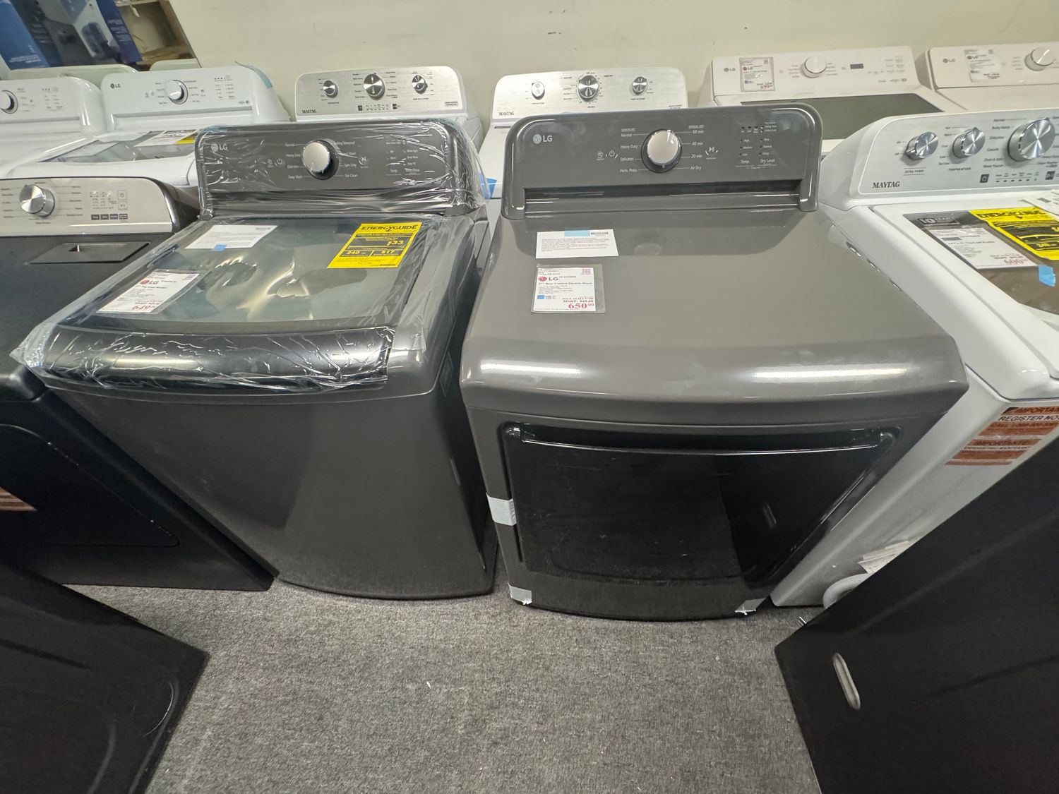 LG Top Load Washer/Electric Dryer Set
