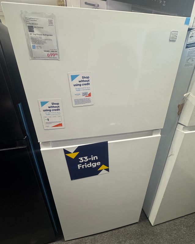 Kenmore 30" Top Freezer Refrigerator