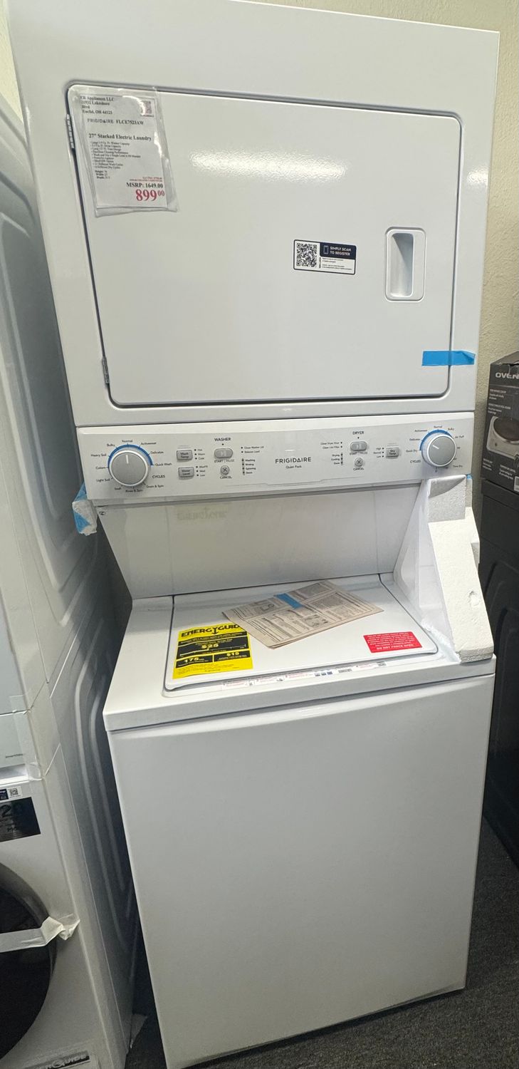 Frigidaire 27" Stacked Electric Laundry
