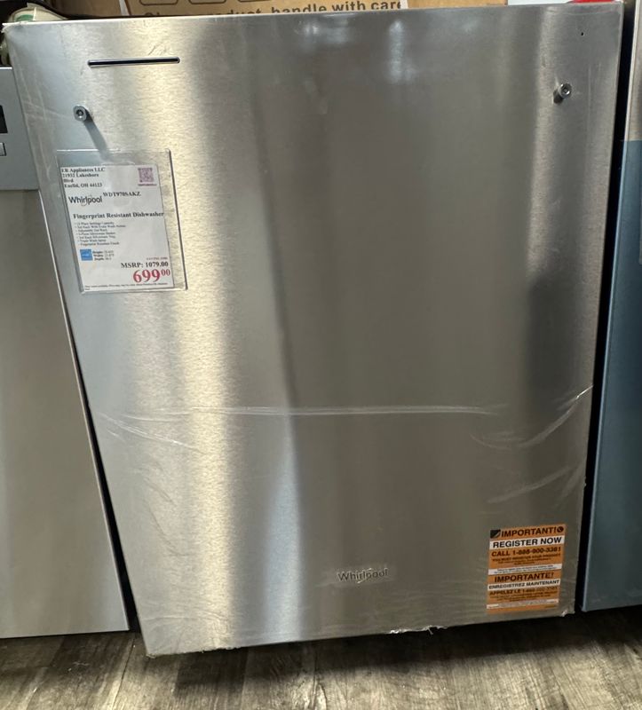 Whirlpool Fingerprint Resistant Dishwasher