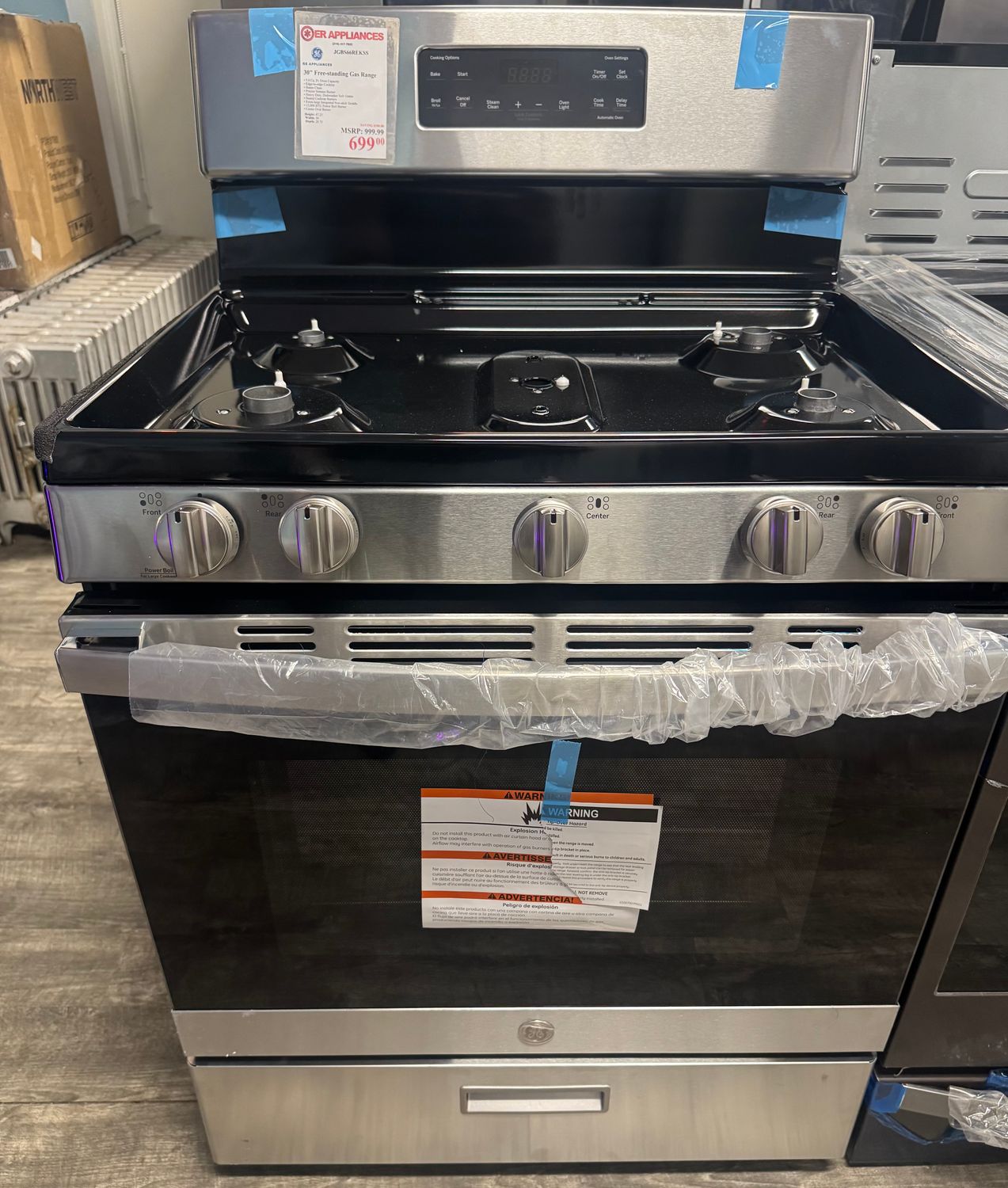GE 30" Free-standing Gas Range