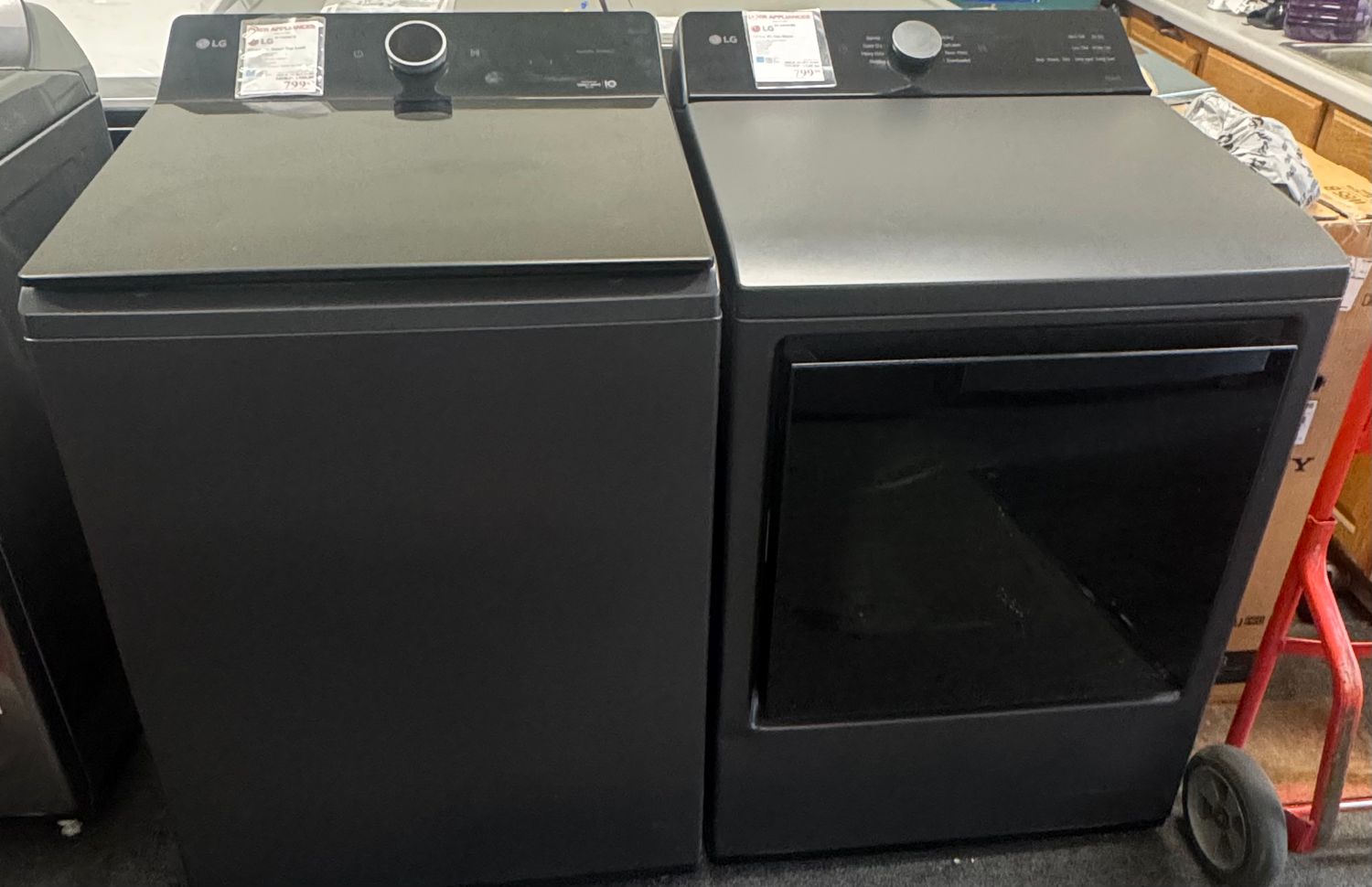 LG Smart Top Load/Gas Dryer