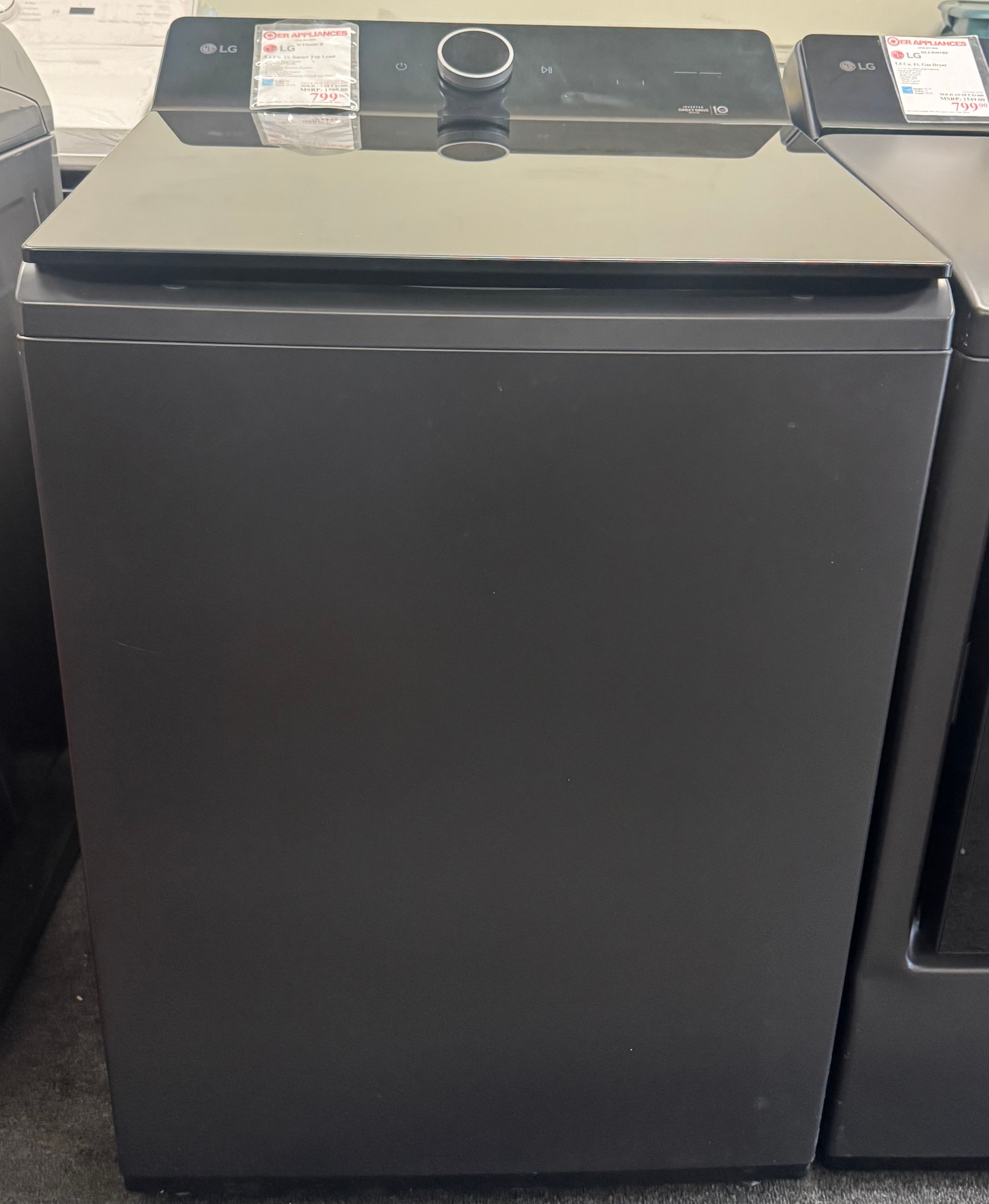 LG Smart Top Load/Gas Dryer