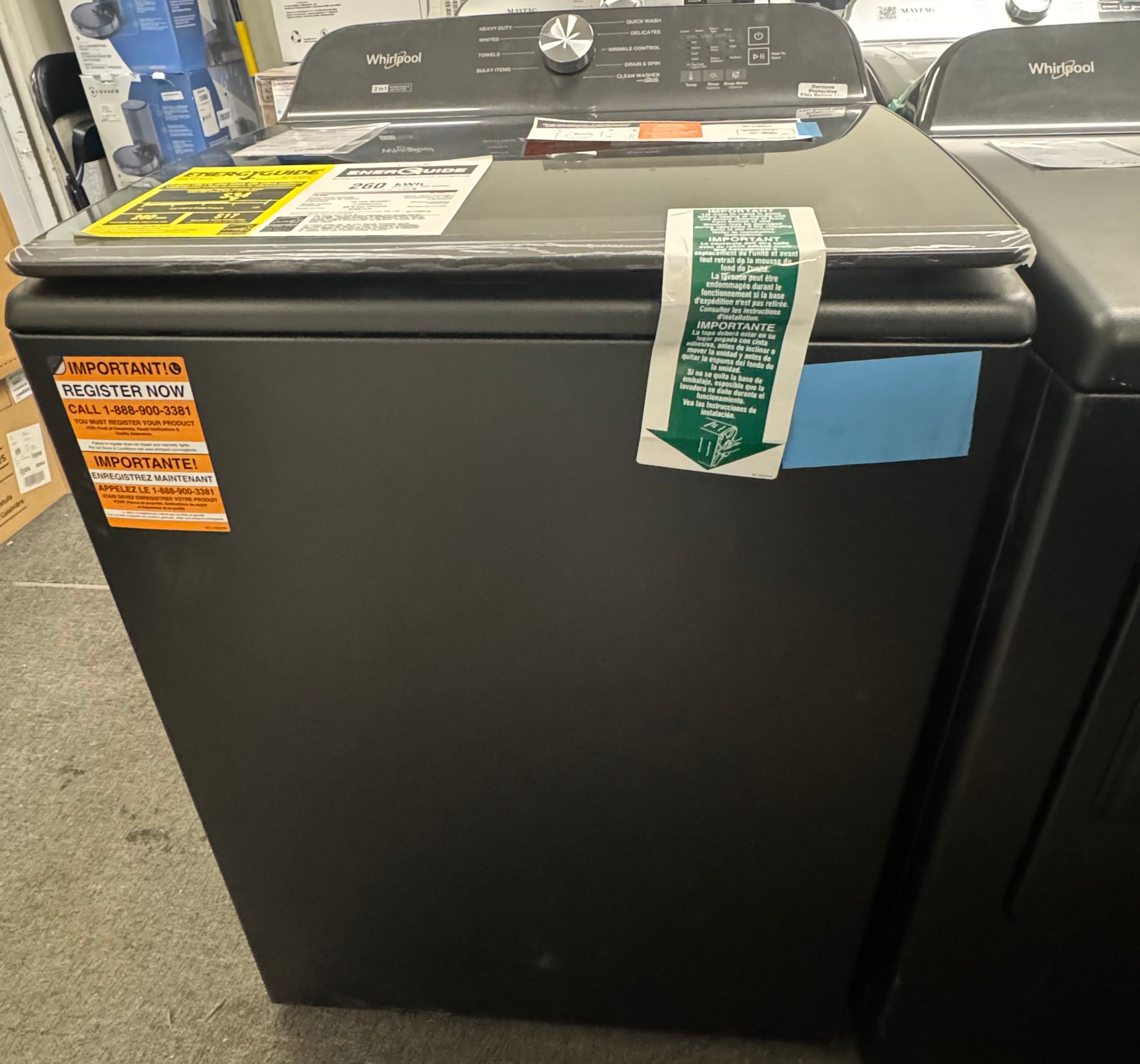 Whirlpool Top Load Washer/Electric Dryer