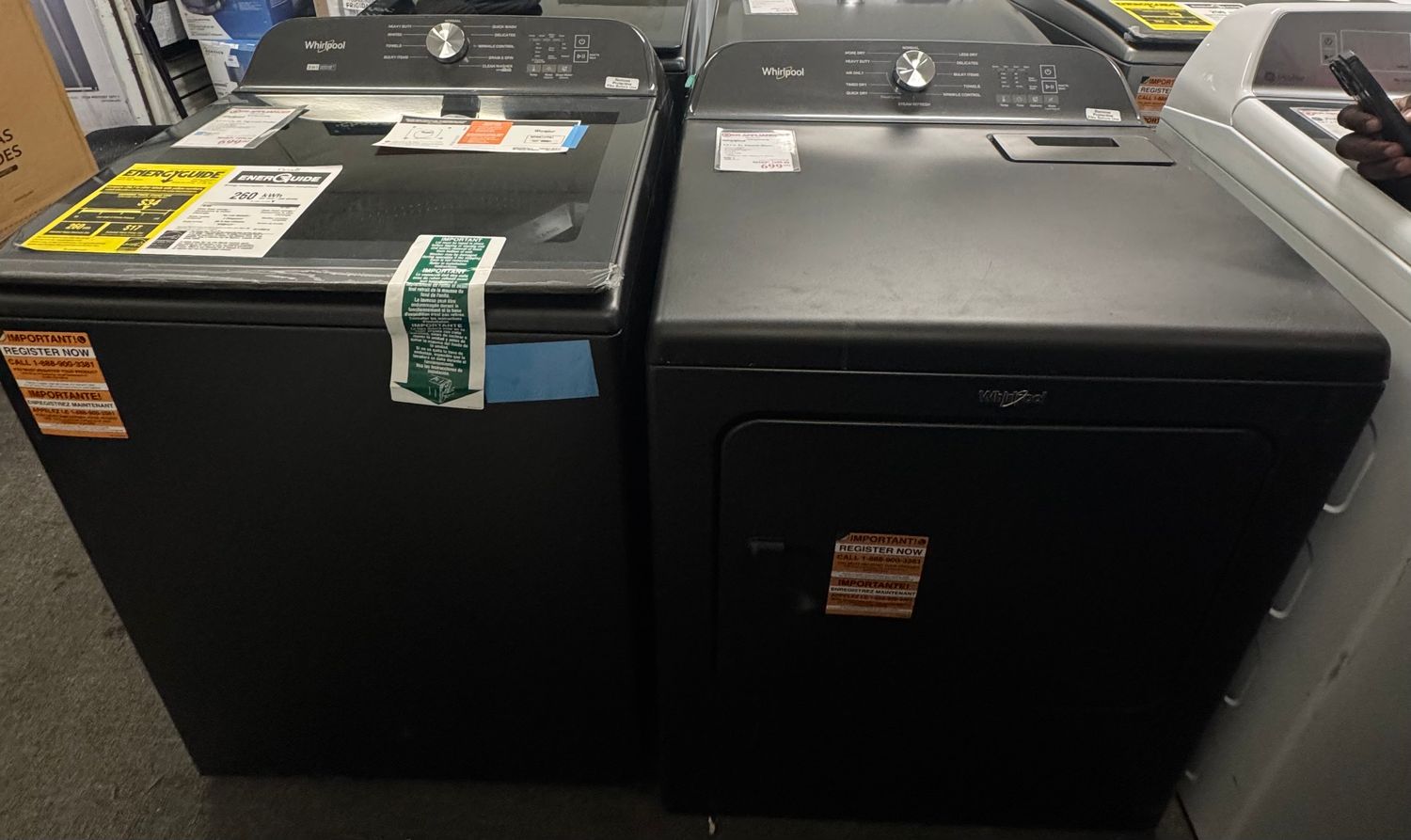 Whirlpool Top Load Washer/Electric Dryer