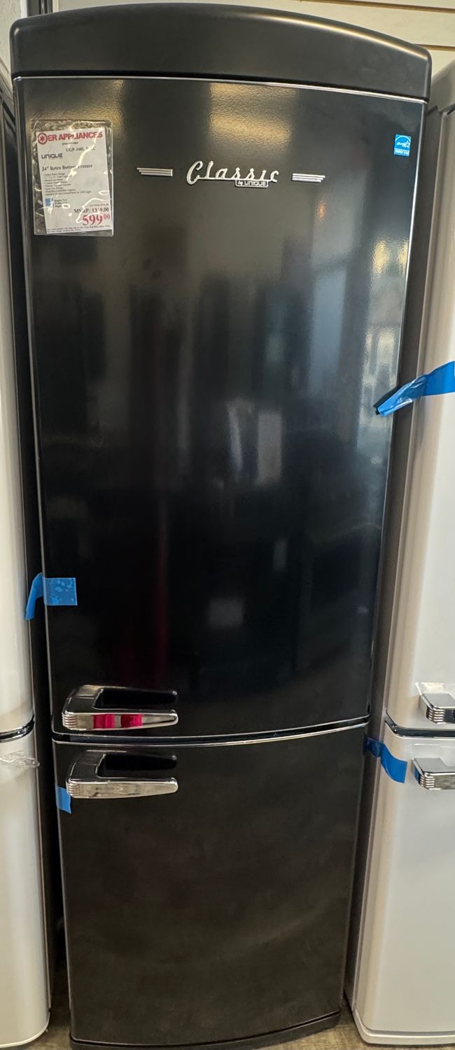 Unique 24" Retro Bottom Freezer