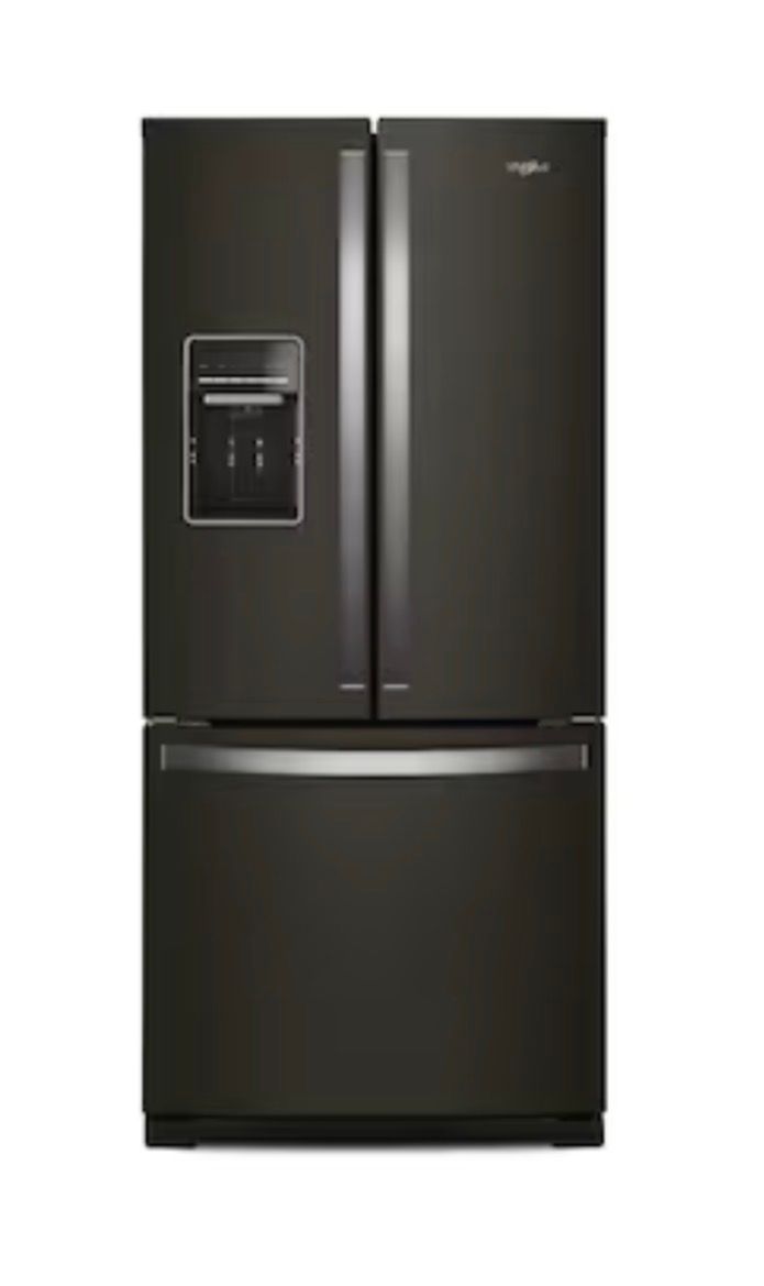 Whirlpool 30" French Door Refrigerator-Black Stainless