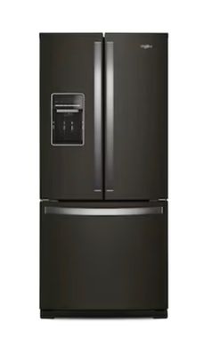 Whirlpool 30" French Door Refrigerator-Black Stainless