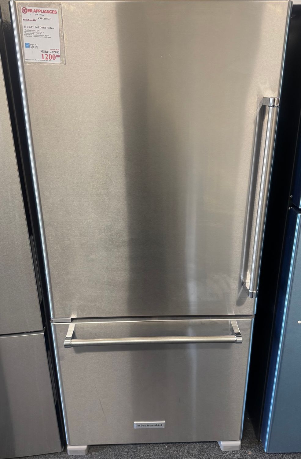 KitchenAid 19 Cu. Ft. Full Depth Bottom