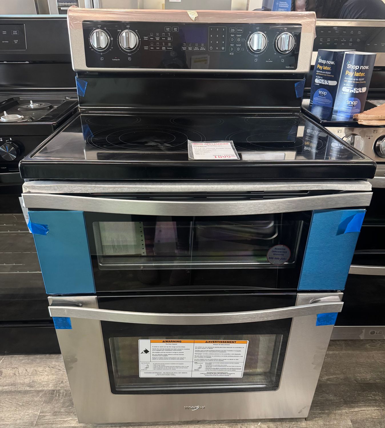 Whirlpool 6.7 Cu. Ft. Electric Double Oven
