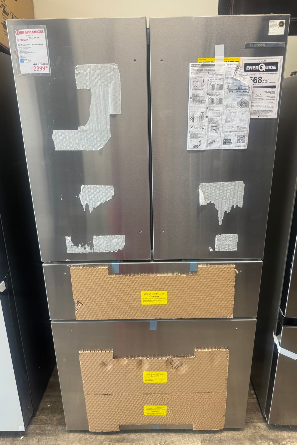 Bosch 36" French Door Bottom Mount
