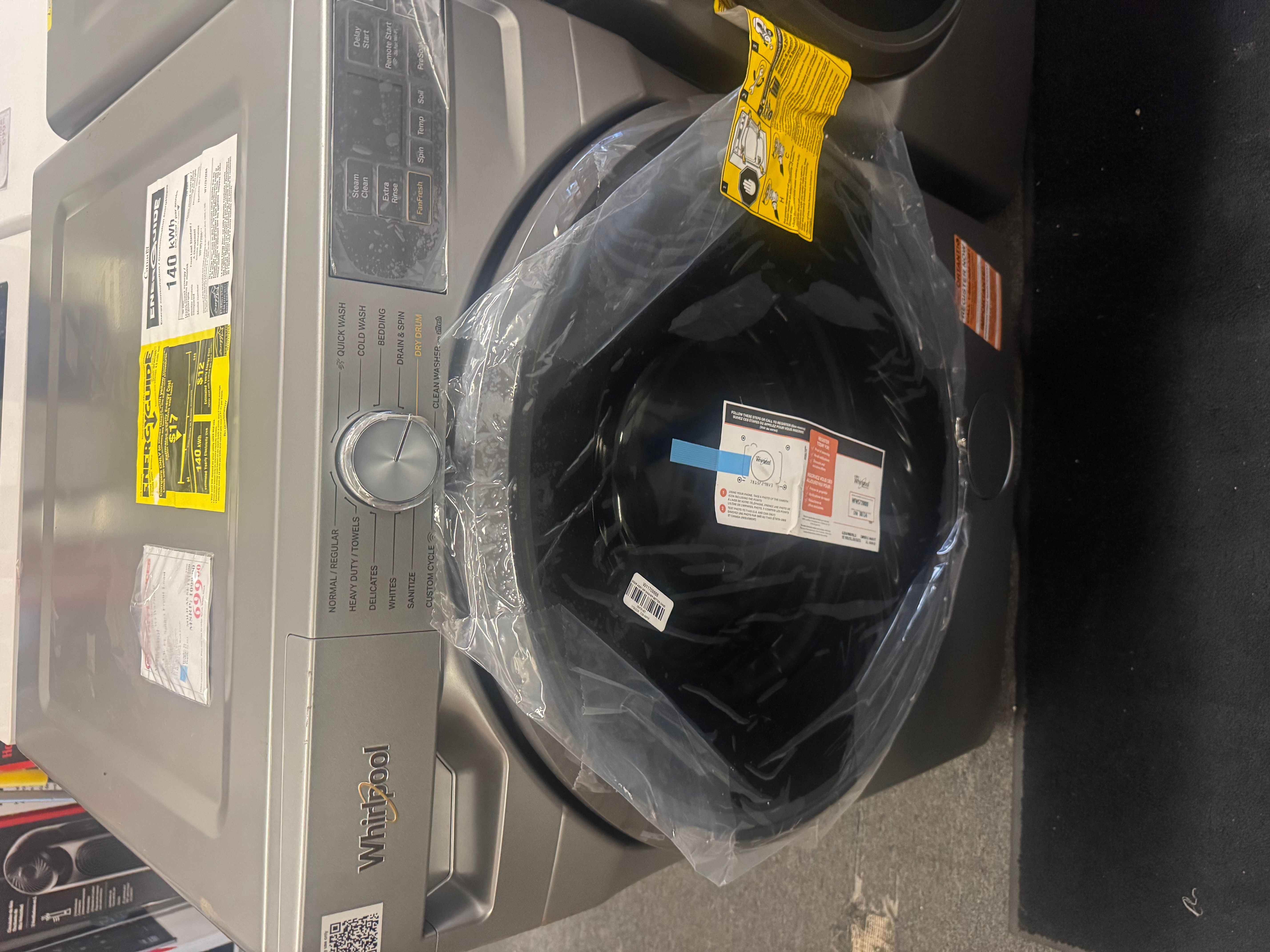 Whirlpool Smart Front Load Washer $ Electric Dryer New