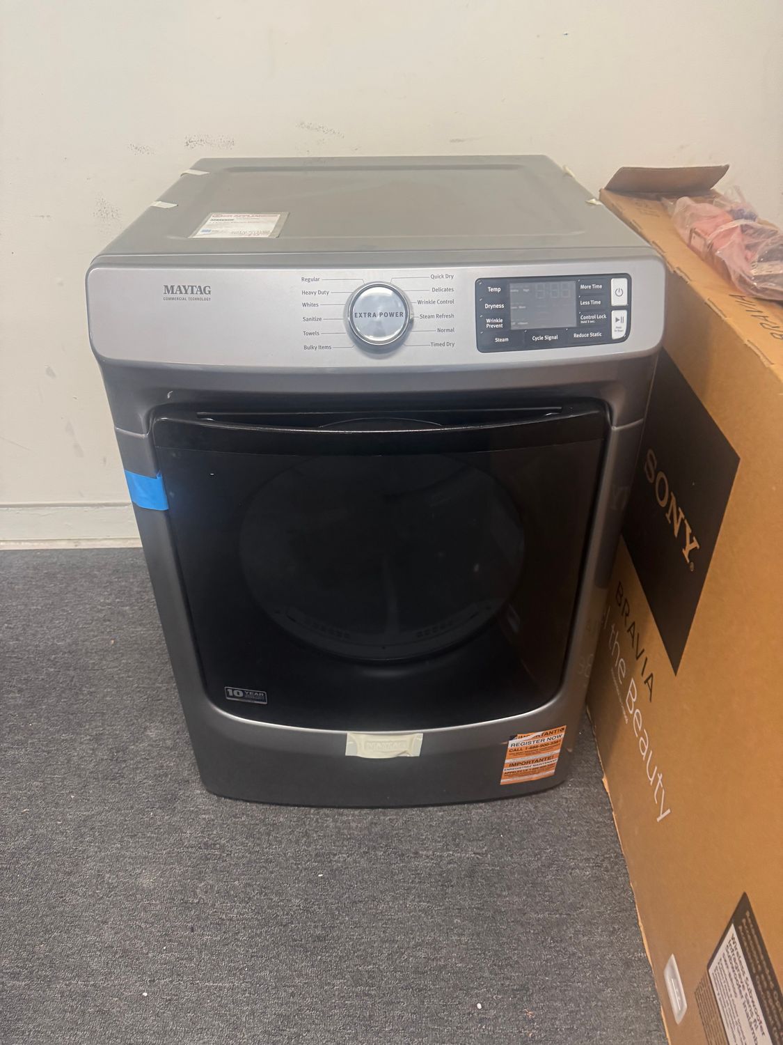 Maytag Front load Dryer New open box