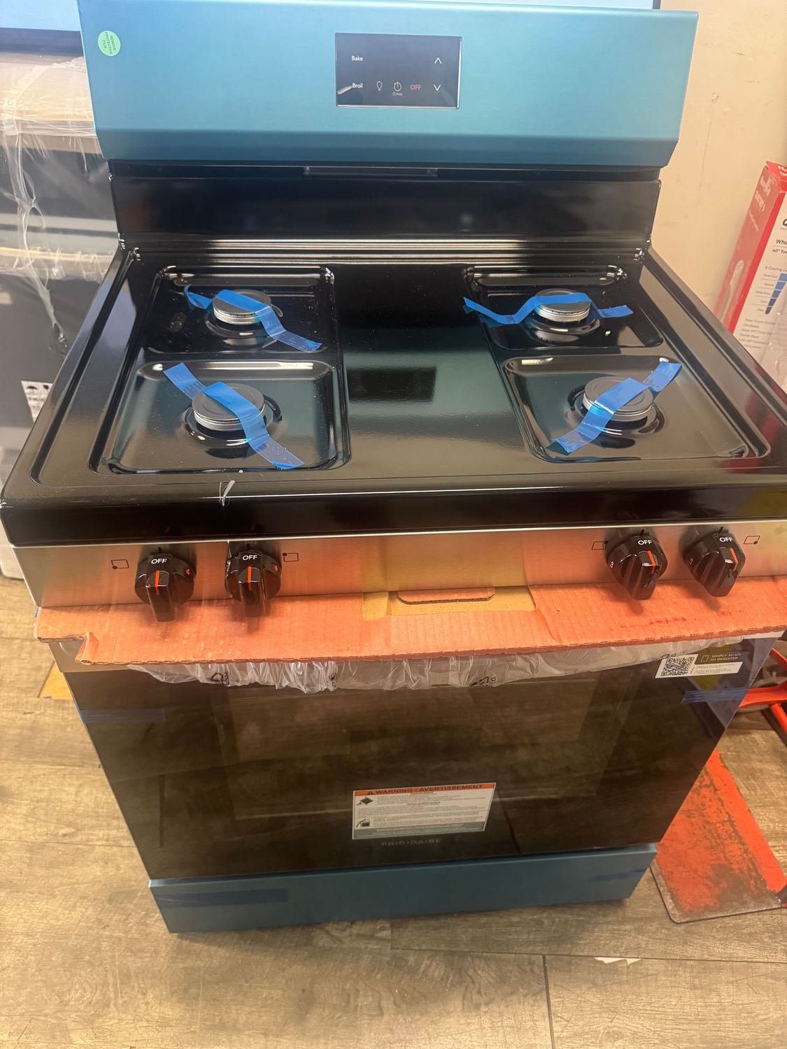 Frigidaire 30” Gas Range New open box