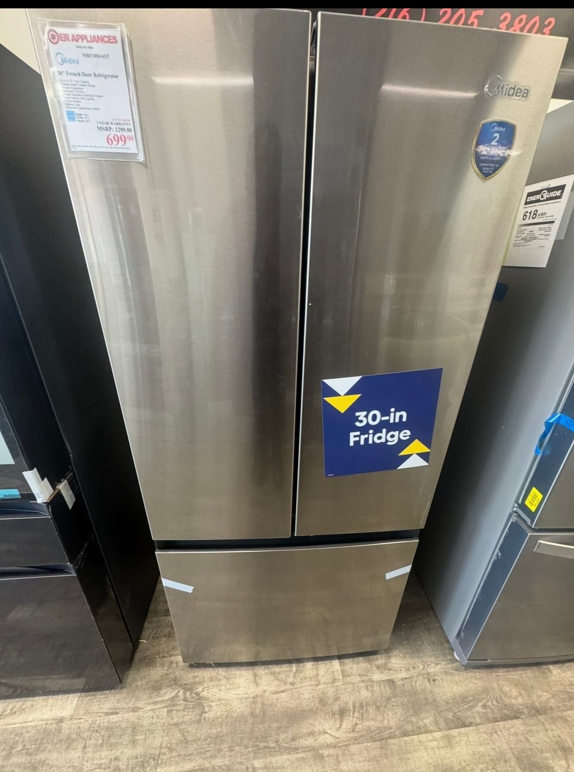 Midea 30” French Door refrigerator