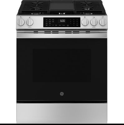 GE GGS600AVFS 30” Slide-In Gas Range – Stainless Steel