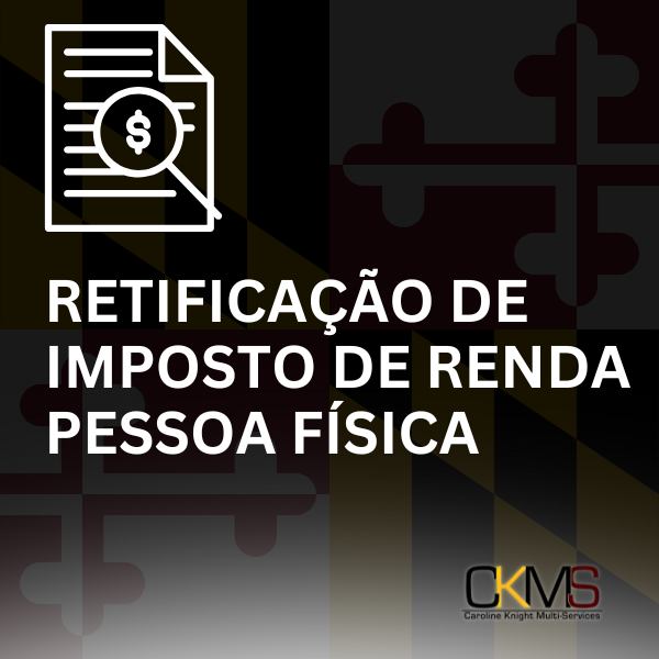 RETIFICAÇÃO DE IMPOSTO DE RENDA PESSOA FÍSICA - TIPO 01