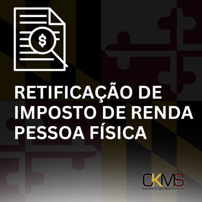 RETIFICAÇÃO DE IMPOSTO DE RENDA PESSOA FÍSICA - TIPO 01