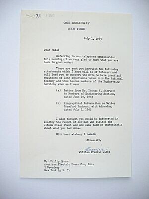 RARE 1963 WILLIAM FRANCIS GIBBS FAMOUS NAVAL ARCHITECT AUTOGRAPHED LETTER