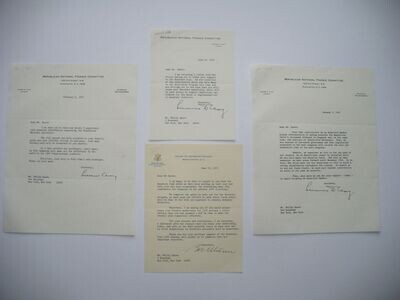 1966 & 1967 GENERAL LUCIUS D. CLAY AUTOGRAPHED LETTERS POLITICAL CAMPAIGN
