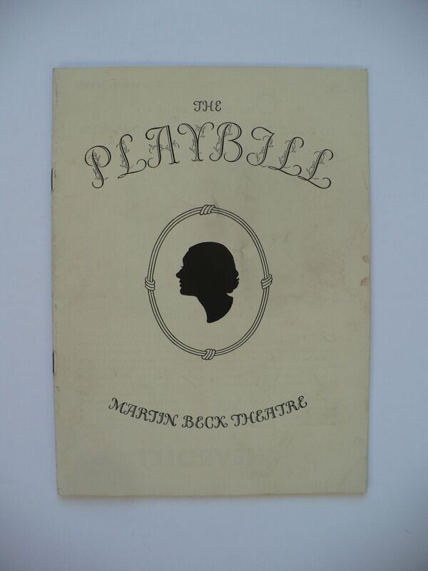 1934 ORSON WELLES BROADWAY DEBUT, KATHARINE CORNELL, CECIL RATHBONE PREMIERE PLAYBILL PROGRAM
