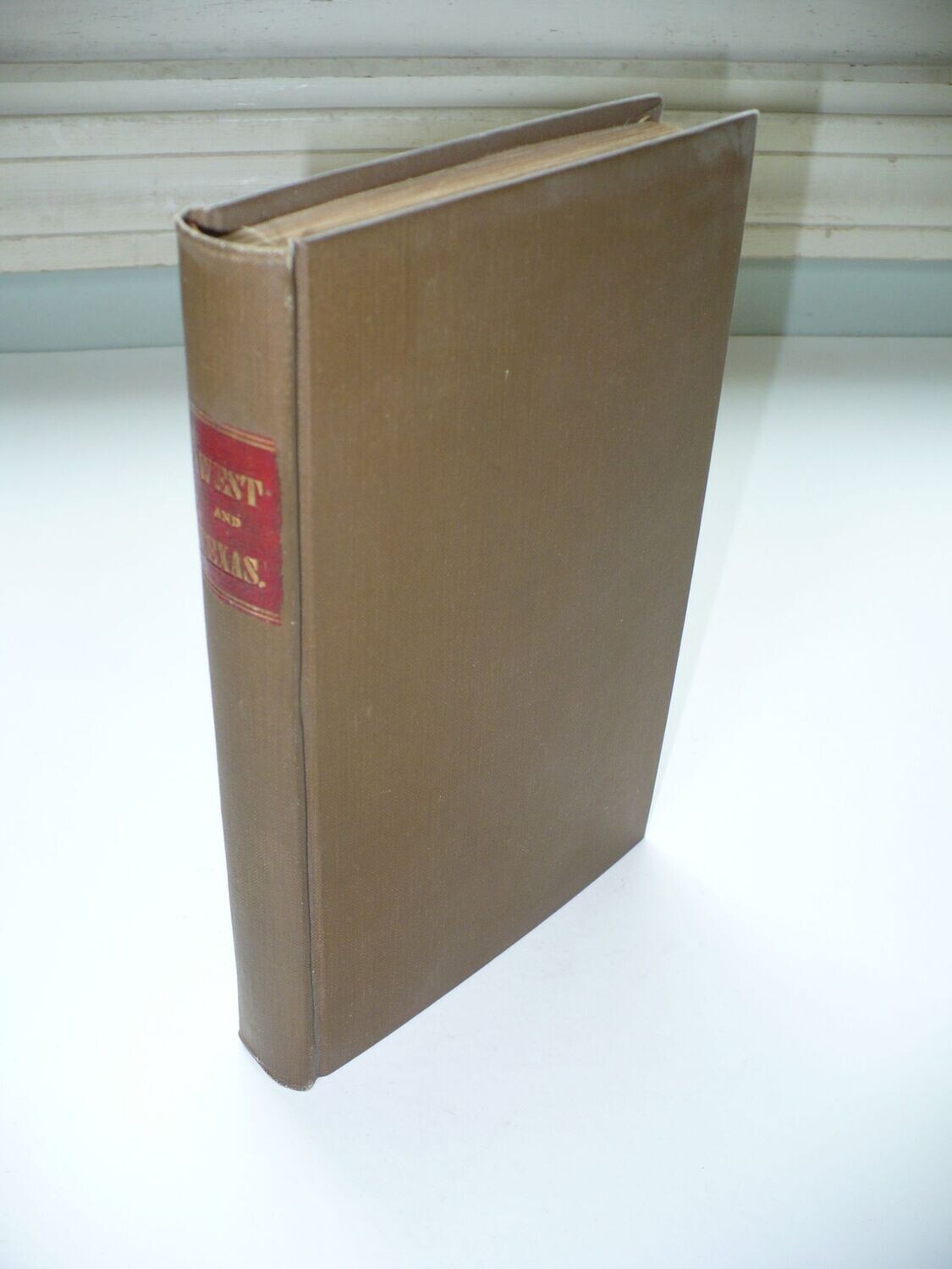 RARE 1835 TRIP TO THE WEST AND TEXAS BOOK BY A.A. PARKER, CONCORD NEW HAMPSHIRE
