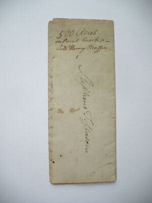 1800 CLERK'S COPY MILITARY SERVICE LAND GRANT DOCUMENT JOHN ADAMS, TIMOTHY PICKERING