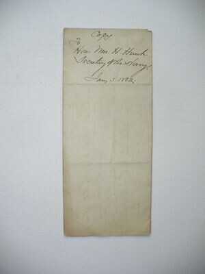 1882 LETTER COPY TO HENRY HUNT NAVY SECRETARY RIFLE RANGE INCIDENT BOSTON NAVY YARD