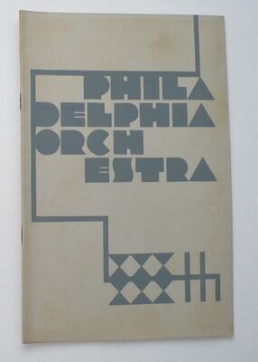 RARE 1933 NELSON EDDY PHILADELPHIA ORCHESTRA CONCERT MUSIC PROGRAM