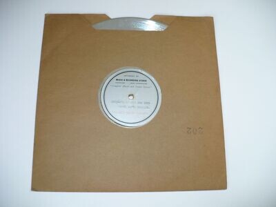 1939 DARTMOUTH COLLEGE SIGMA CHI & ALPHA EPSILON FRATERNITIES MUSIC ALUMINUM RECORD