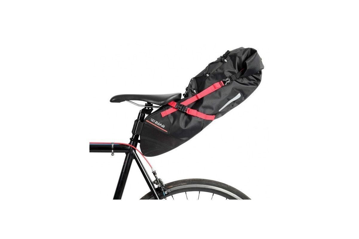 ZEFAL SACOCHE IMPERMÉABLE Z ADVENTURE R17 A/TIGE NOIRE/ROUGE 17 LITRES