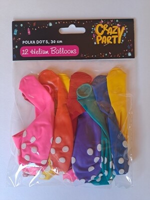 Balloons Polka Dots 12&#39;s