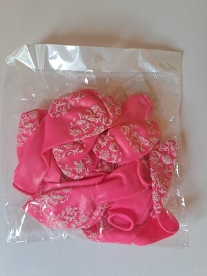 Balloons Pink Print 12&#39;s