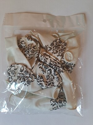 Balloons White Print 12&#39;s