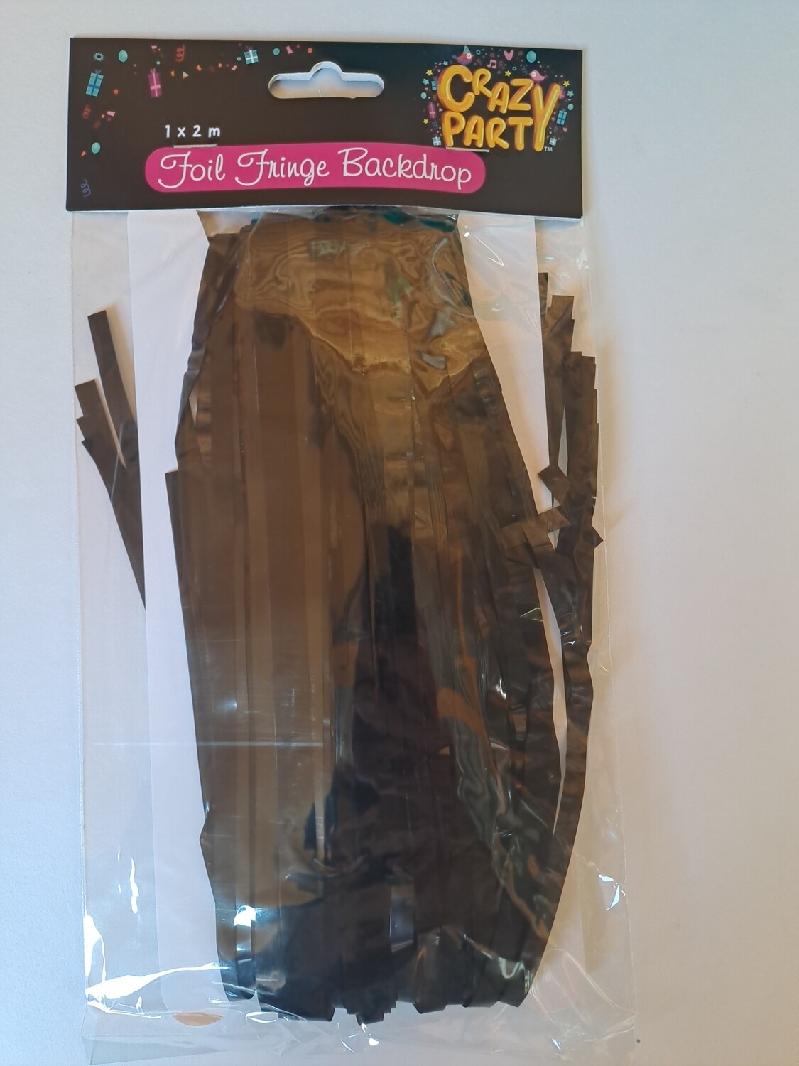 Foil Fringe Backdrop Assorted 1x2m