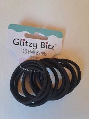 Hair Bands Seamless 10&#39;s Black/Navy Blue