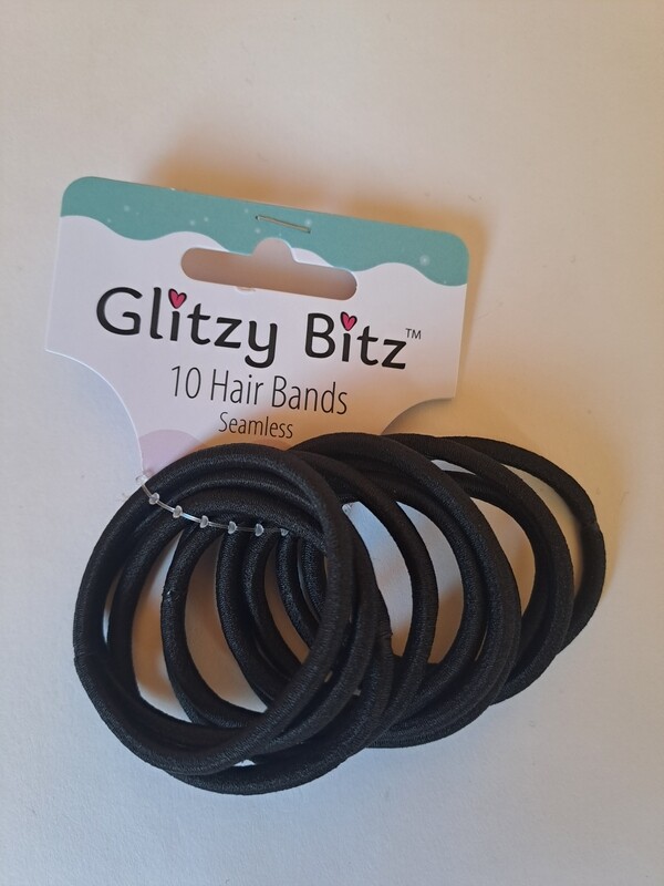 Hair Bands Seamless 10&#39;s Black/Navy Blue